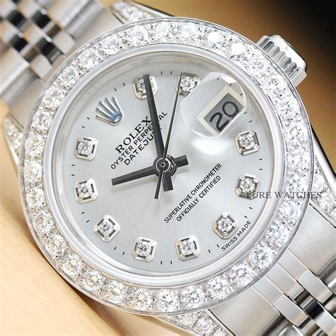 rolex diamond studded watch|Rolex diamond bezel prices.